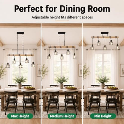 5 Light Farmhouse Kitchen Island Lighting (5-Light)