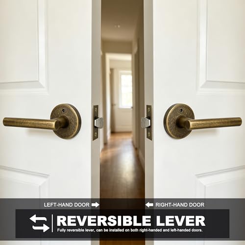 Privacy Door Handle with Lock (Vintage Bronze)