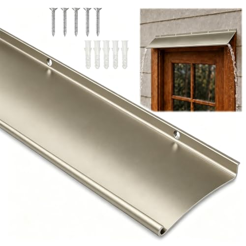 4" Extra Wide Door Rain Drip Guard