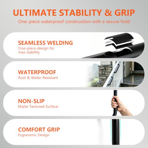 12 Inch Industrial Pipe Handrail Wall Mount Grab Bar for Stairs