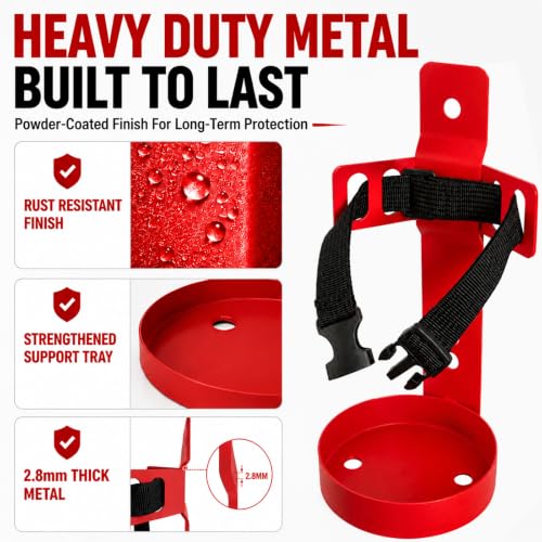 Compact Fire Extinguisher Wall Mount Bracket
