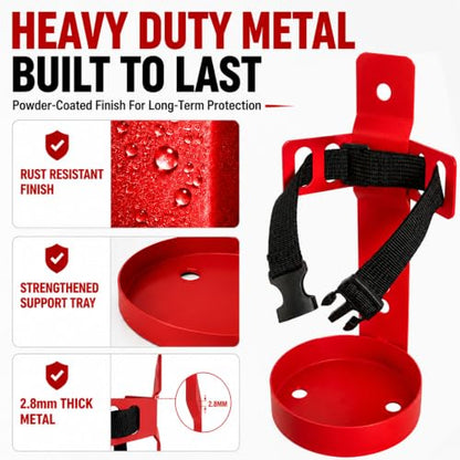 Compact Fire Extinguisher Wall Mount Bracket