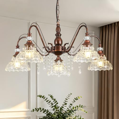 Chandelier with Flower Shade