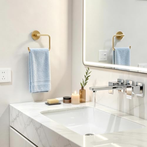 Hand Towel Holder Adhesive Gold (Gold)