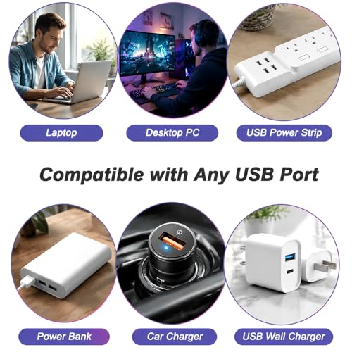 USB LED Car Interior Atmosphere Lamp